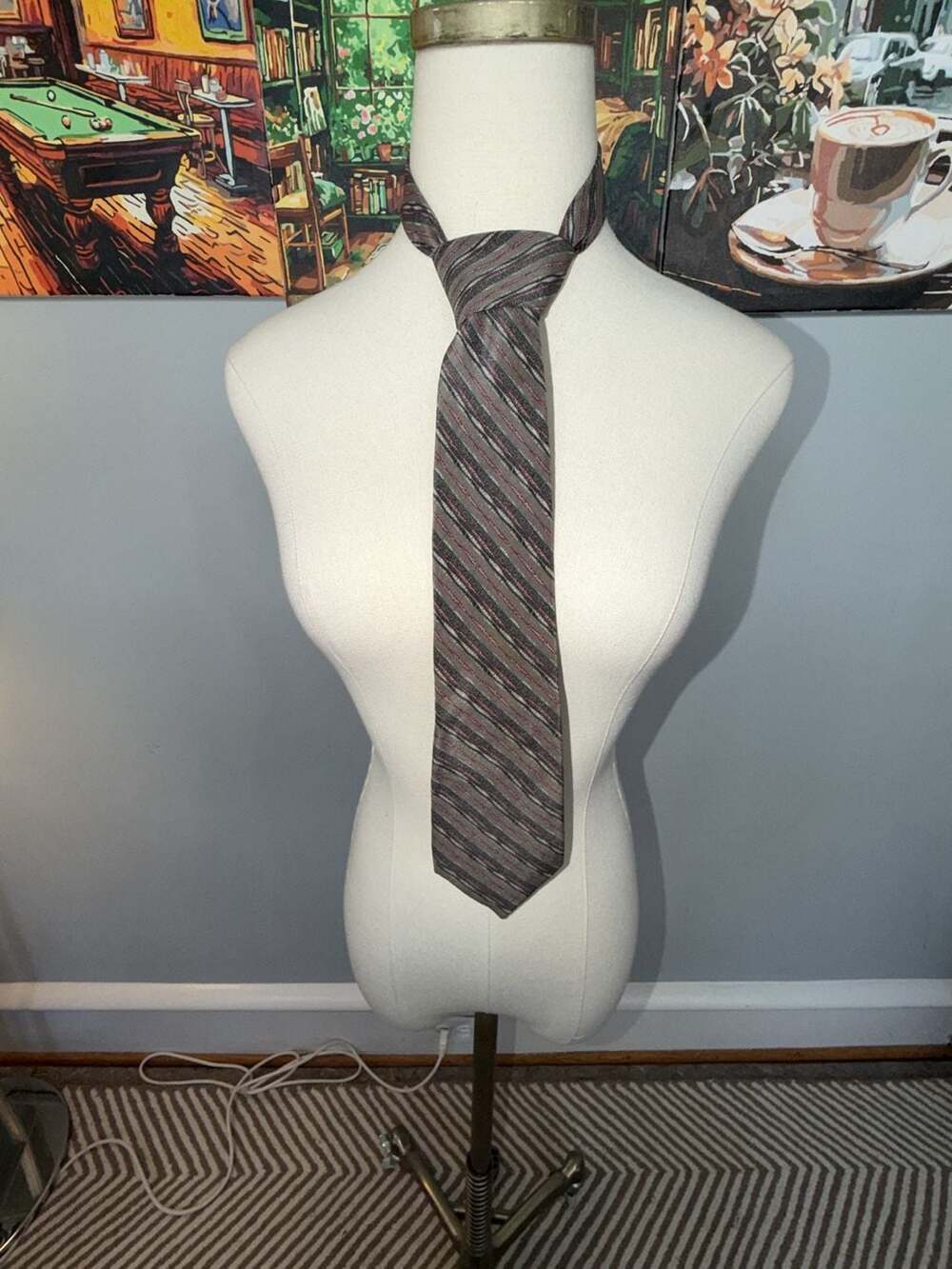Missoni Vintage Striped 100% Silk Neck Tie Made in Italy